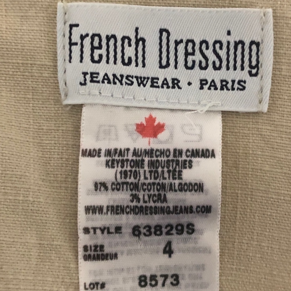 - Womens Tan Top. French Dressing. Size 4 - Picture 10 of 10